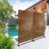 CAVINAS Matrix Metal Decorative Patio Screens, Outdoor & Indoor, Freestanding Decorative Privacy Screen for Deck Balcony Patio - 3 of 4