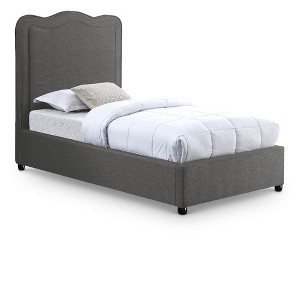 Meridian Furniture,Felix Linen Textured Fabric Bed - 1 of 4