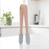 Unique Bargains Food Tongs Silicone Head Ice Tongs Sugar Cube Clip Food Tong Dishwasher Safe 304 Stainless Steel Silicone 5 Inch 1Pcs - 2 of 3