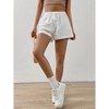 Women's Casual Drawstring Elastic Waist Shorts with Pockets Comfy Summer Lounge Short Pant - 2 of 4