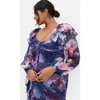 Women's Plus Size Crysta Floral Dress - violet | CITY CHIC - image 4 of 4