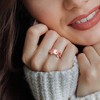 EVERLY JEWELRY | Sterling Silver 7.5-8mm Pink Cultured Freshwater Pearl and 1 1/3 CT TGW Multi-Gem Floral Ring - 4 of 4