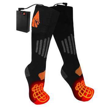 ActionHeat Wool AA Battery Heated Socks - Black XXL