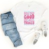Simply Sage Market See The Good Checkered Short Sleeve Tee - 3 of 4