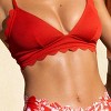 Women's Scalloped Back Tie Bikini Swim Top - Cupshe - 3 of 4