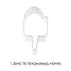 Unique Bargains Cookie Mould Cutter Notched Ice Cream Shape Dishwasher Safe Stainless Steel Silver Tone 1Pcs - 3 of 4