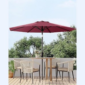 COZONY 9FT Patio Umbrella with Crank & Push-Button Tilt, Outdoor Market Table Umbrella with 11 Sturdy Ribs for Pool, Deck, Yard & Garden - 1 of 4