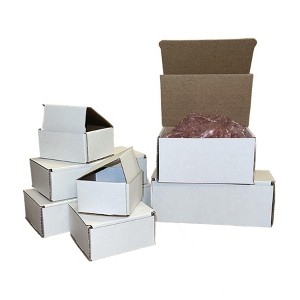 supplyhut 200 4x4x3 White Cardboard Paper Boxes Mailing Packing Shipping Box Corrugated - 1 of 4