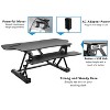 Mount-It! Electric Standing Desk Converter | 48 in. Extra Wide Motorized Sit Stand Desk w/ Built in USB Port | Ergonomic Height Adjustable Workstation - 4 of 4