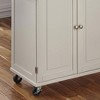 Large Dolly Madison Kitchen Cart with Stainless Steel Top - Homestyles - image 4 of 4