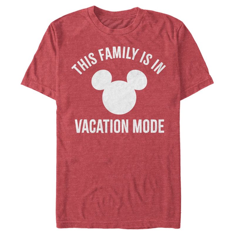 Men's Mickey & Friends Mickey Mouse Family in Vacation Mode T-Shirt, 1 of 5
