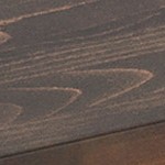 dark brown top/silver base