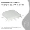 Aoodor Outdoor Dining Chair Cushions Set of 2, Waterproof Patio Furniture Seat Cushions, Outdoor Chair Pads with Ties - 3 of 4