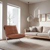 FONTOI Leather Armchair with High Back, Modern Accent Chair, Sofa Chairs with Soft Padded for Home, Brown, 32.3"*39"*27.4" - 4 of 4