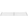 vidaXL Door Canopy Gray 118.1"x39.4" PC - 3 of 4