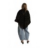 Women's Checkered faux-shearling Oversized Shacket - BiBi - 2 of 4