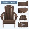 Hyleory HDPE Folding Adirondack Chair  – Weather-Resistant Outdoor Lounge Chair - 3 of 4