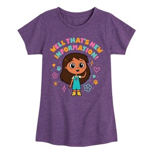 Girls' - Rosie's Rules - New Information Fitted Short Sleeve Graphic T-Shirt - 1 of 4