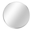 Spassway Round Mirror for Over Sink Modern Circle Bathroom Wall Mounted Mirror Metal Frame Vanity Mirror for Bathroom Vanity Living Room - 4 of 4