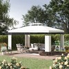 13' x 10' Patio Gazebo Outdoor Canopy Shelter w/ Double Vented Roof - 2 of 4