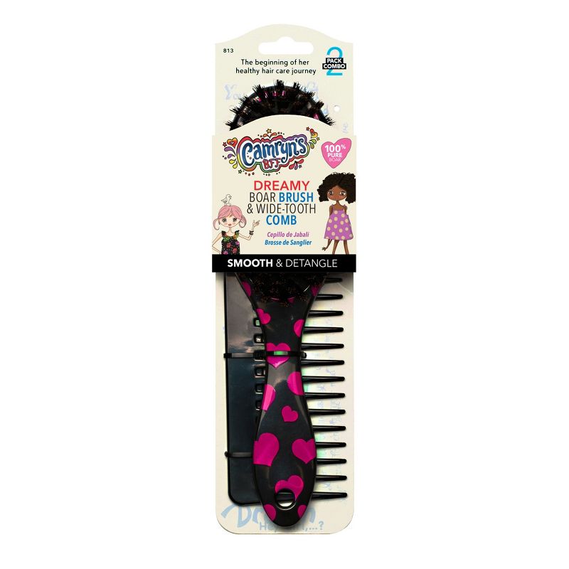 Camryn&#39;s BFF Dreamy Boar Hair Brush &#38; Comb Set - 2 each, 1 of 6