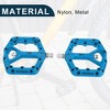 Unique Bargains Foot Peg Footrests Fit 9/16 Inch Axles Durable Rear Bicycle Pedal Nylon Metal Yellow 1 Pair - 4 of 4