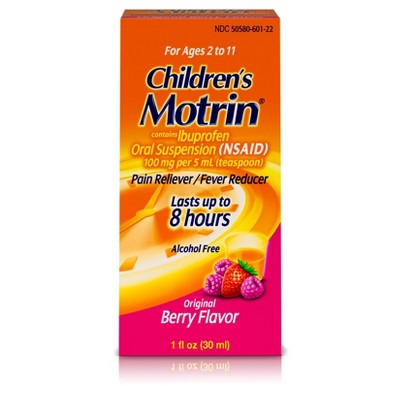 Children's Motrin Pain Reliever/Fever Reducer Liquid - Ibuprofen (NSAID) - Berry