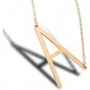 Stainless Steel Necklace with Large Letters for Women Simple Daily Routine - 3 of 4
