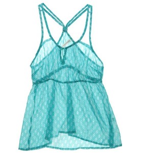 Aeropostale Womens Stripe Mesh Woven Racer Back Tank Top - 1 of 1