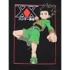 Hunter X Hunter Gon Freecss Punch And Kanji Logo Men's Black Tshirt - 2 of 2