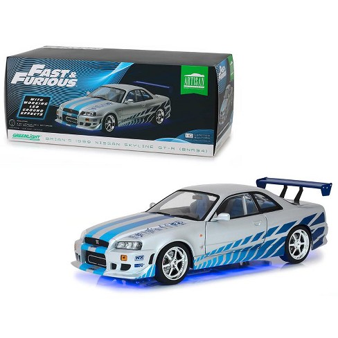 Brian S 1999 Nissan Skyline Gt R Bnr34 W Working Led Ground Effects Fast Furious 2003 1 18 Diecast By Greenlight