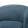 Swivel Polyester/Nylon Fabric Barrel Chair with Pocket Coil Seat and 360-Degree Swivel for Living Room - 3 of 4