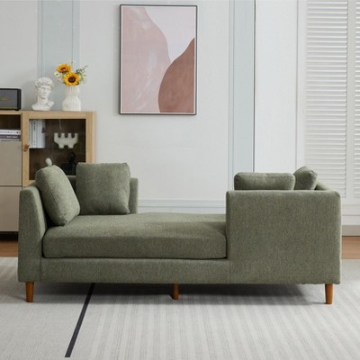 Hrinhom 78"W Oversized Lounge Sofa Chair,Modern Sleeper Sofa Couch with Pillows and Wood Legs