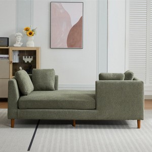 Hrinhom 78"W Oversized Lounge Sofa Chair,Modern Sleeper Sofa Couch with Pillows and Wood Legs - 1 of 4
