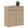 VidaXL Patio Storage Cabinet Beige 41.3"x21.7"x44.5" Poly Rattan - 4 of 4
