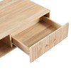 Syemin Rectangle End Tables Modern Decorative Table with Drawers for Living Room and Study Room, Brown, 40.94"*21.26"*16.34" - 2 of 4