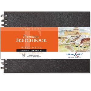 Stillman & Birn Gamma Series - Wirebound Sketchbook - Landscape 10 x 7 - 150gsm Ivory Paper - 1 of 2