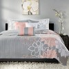NicBex Printed Cotton Bedding Comforter Sets, All Season Bedding Set Reversible Quilt Set with Throw Pillows, Machine Washable - 4 of 4