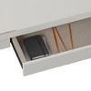 KWPZQEB 47.5¡± Computer Desk, Wood Desk with Drawer, Writing Desk, Industrial Executive Desk, Small Computer Desk for Small Spaces, White - 3 of 4