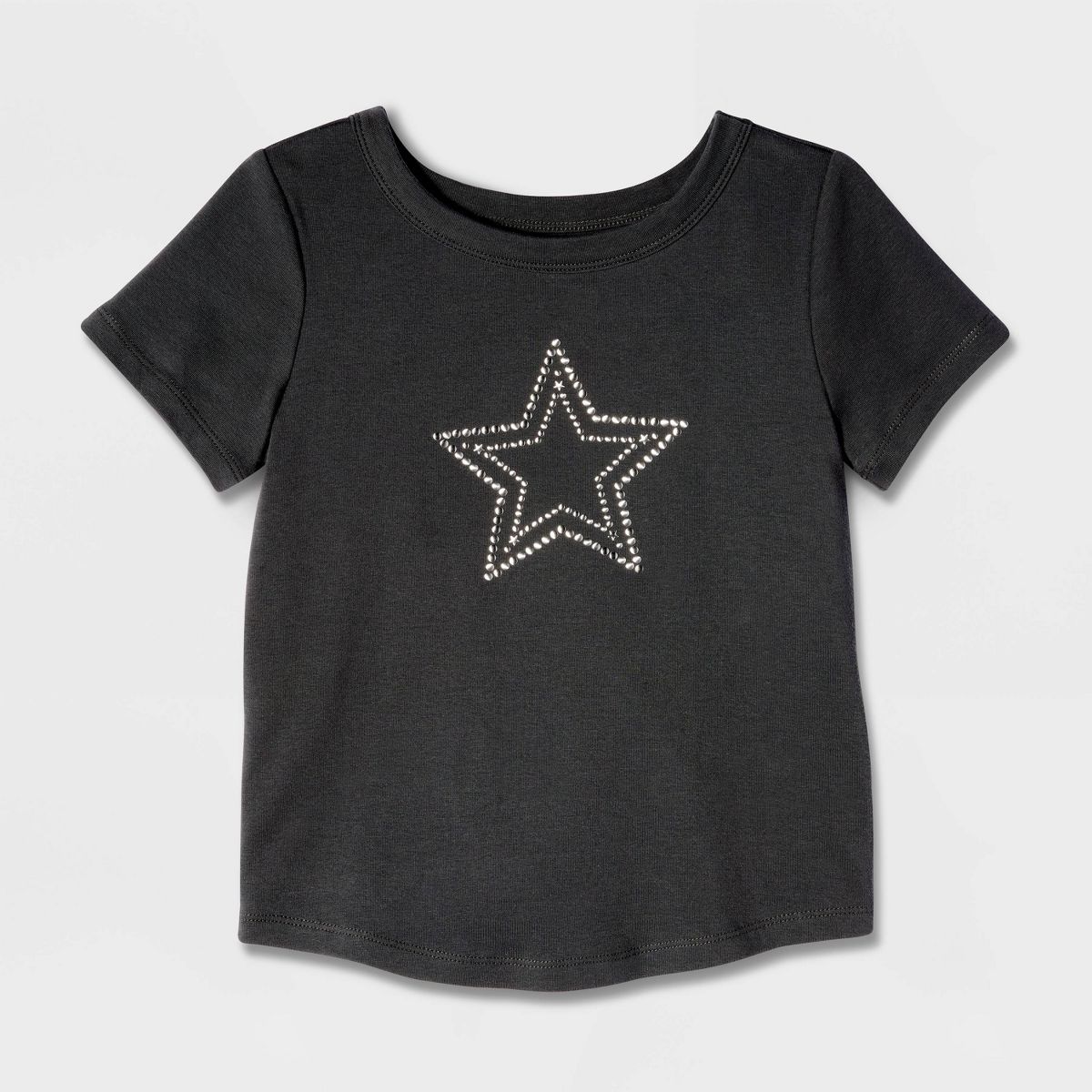 Girls' Short Sleeve Fitted Studded Graphic T-Shirt - Cat & Jack™ - thumbnail 2