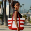 Dalix 23" Premium Striped Tote Bag - 4 of 4