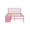 Full Size Platform Bed with Removable Storage Shelves and Built-in Two Storage Drawers - 3 of 4