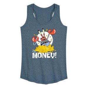 Women's - SpongeBob SquarePants - Mr. Krabs Money Graphic Racerback Tank - 1 of 4