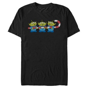 Men's Toy Story Little Green Men Candy Cane T-Shirt - 1 of 4