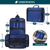 PAVILIA Large Hanging Toiletry Bag, Travel Women Men Cosmetic Organizer, Water Resistant Makeup Accessories Essentials Kit - 2 of 4