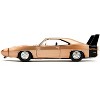 1969 Dodge Charger Daytona Bronze Metallic with Black Tail Stripe "Bigtime Muscle" Series 1/24 Diecast Model Car by Jada - 3 of 4