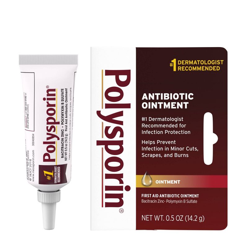 Polysporin First Aid Antibiotic Ointment - 0.5oz, 1 of 9