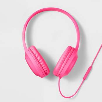 Wired On-Ear Headphones - heyday™ Neon Pink
