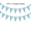 Unique Bargains Party Festive Wedding Birthday Banner Flags Decorations 5 Pcs - 3 of 4