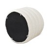 Airsurfer 19" Oversized Round Storage Ottoman, Boucle - 3 of 4